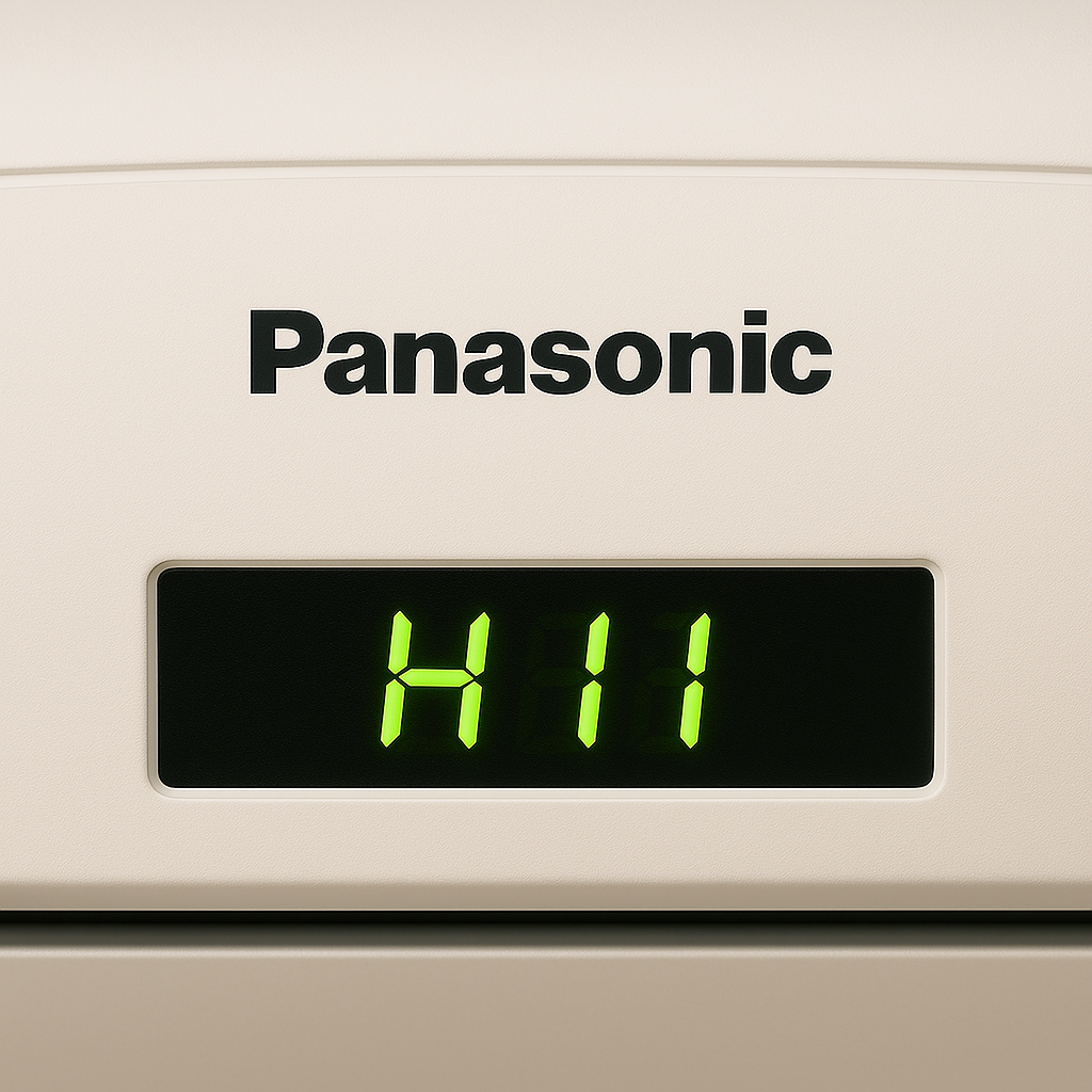 Aire acondicionado Panasonic error H11